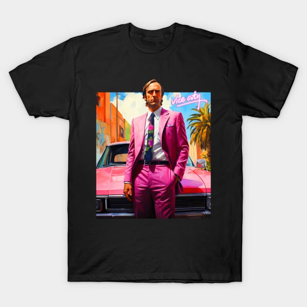 Vice City Saul Goodman Parody T-Shirt by Tv Moments